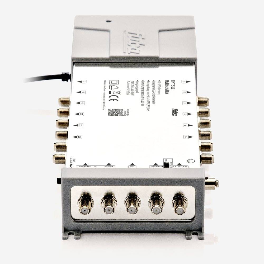 Fuba FMT 512 Multischalter 5/12 - SAT Multischalter 12 Teilnehmer/Receiver/TV mit Energiesparnetzteil - Multiswitch Quattro- und Quad-LNB tauglich