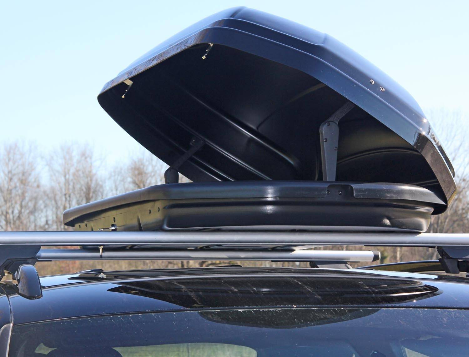 Dachbox 460 Liter abschließbar mattschwarz VDP-MAA460m