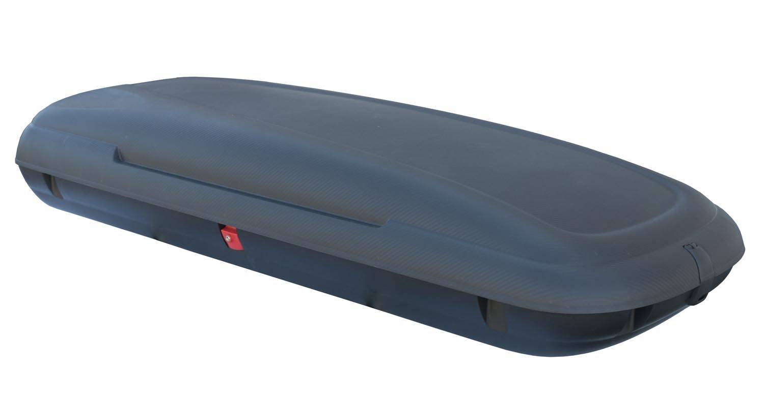 Dachbox VDPCA480 480 Liter carbonlook + Dachträger K1 MEDIUM kompatibel mit für VW Lupo (3Türer) 98-05