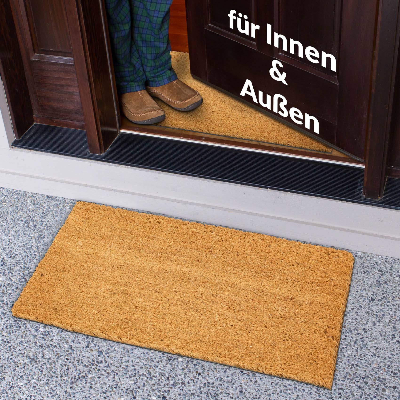 Kokosmatte Eco-Natur Meterware Beige Stärke 14mm 100x250cm