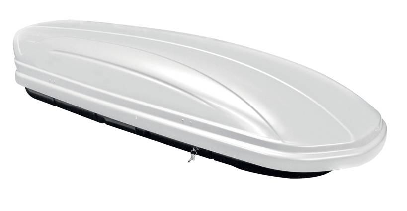 Dachbox VDPMAA320 320 Liter abschließbar weiß + Dachträger VDP EVO Stahl kompatibel mit für Toyota Urban Cruiser 5 Türer 2009-2014