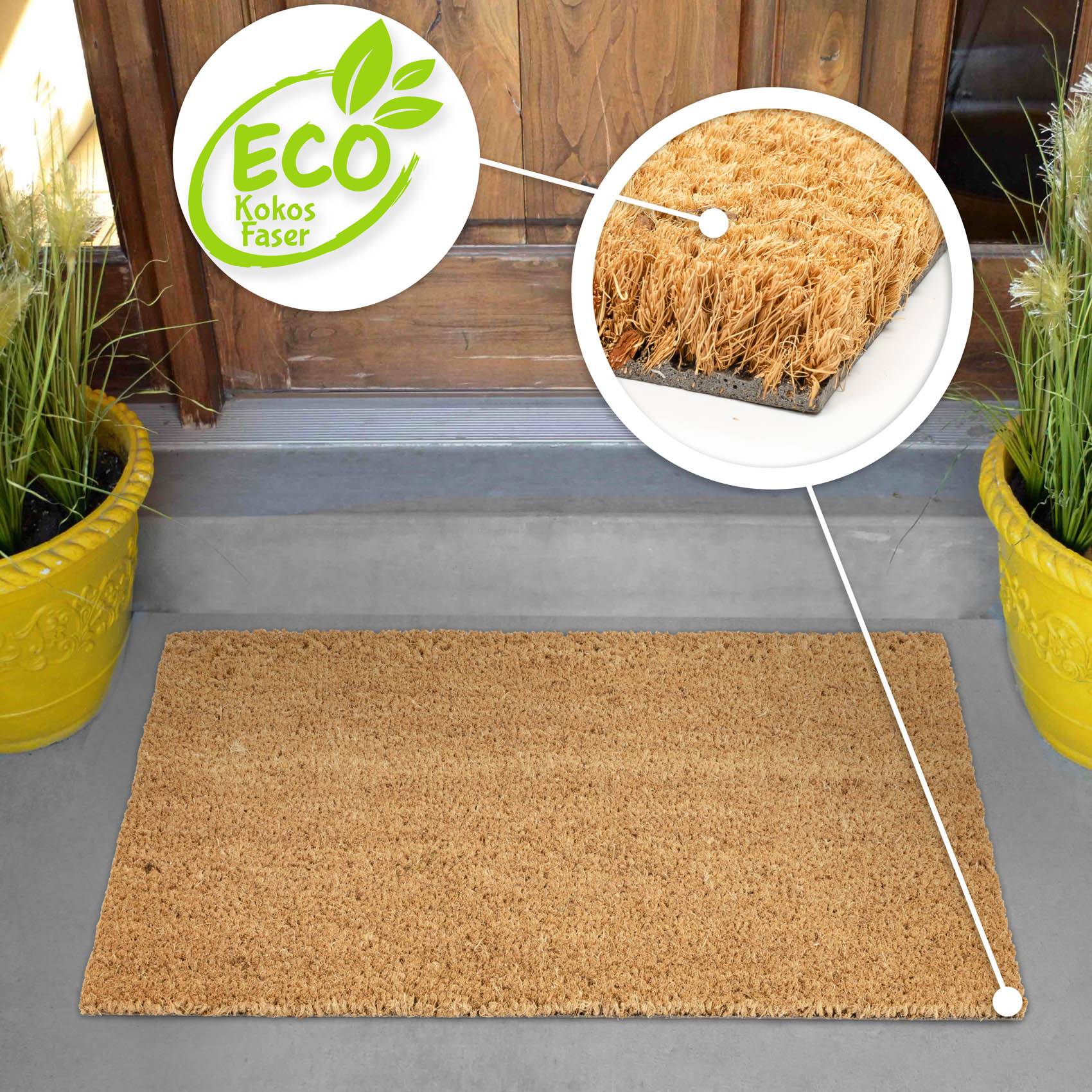 Kokosmatte Eco-Natur Meterware Beige Stärke 24mm 100x120cm