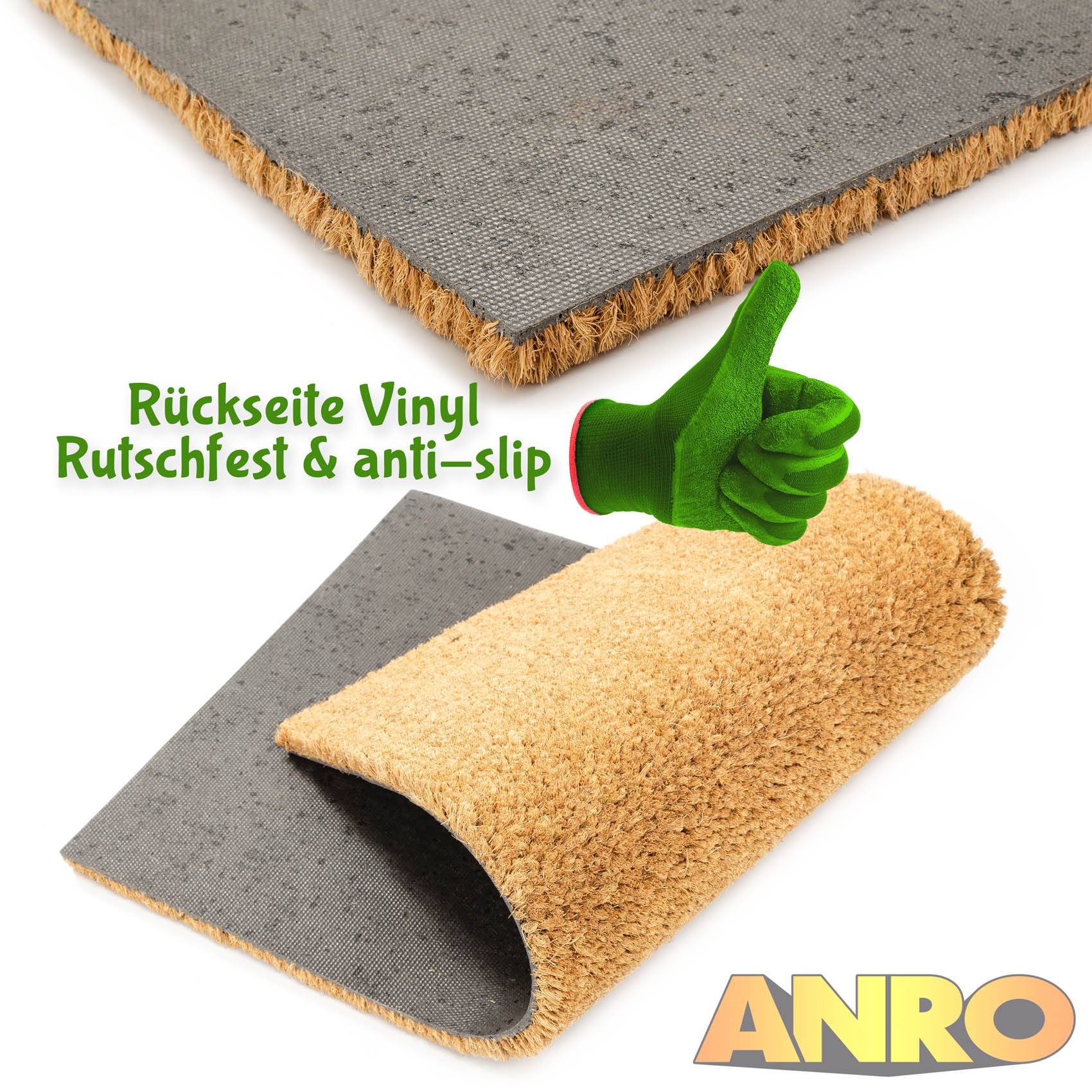 Kokosmatte Eco-Natur Meterware Beige Stärke 24mm 100x280cm