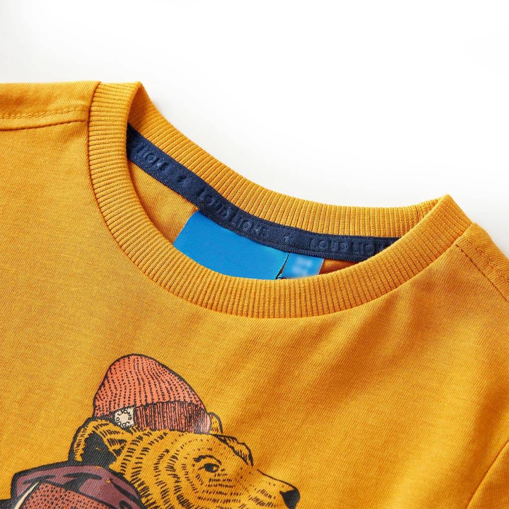 Kinder-Langarmshirt Ocker 104