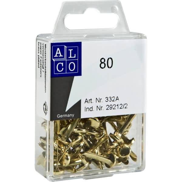 Musterbeutelklammer Eisen vermessingt 17mm No. 3 VE=80 Stück