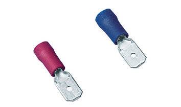 Flachstecker 1,5-2,5 mm² 6,3x0,8mm blau