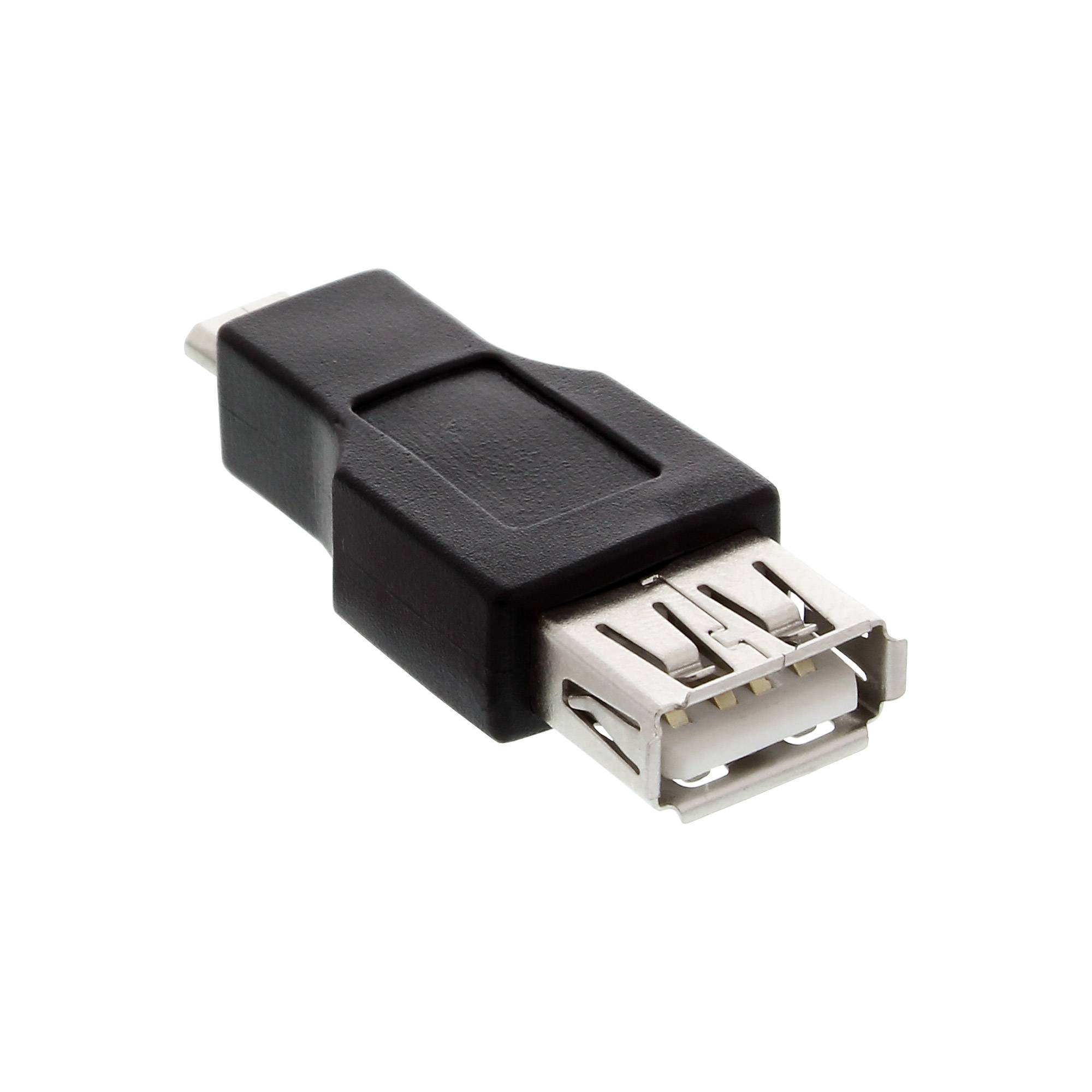 INLINE - Micro-USB OTG Adapter - Micro-B Stecker an USB A Buchse