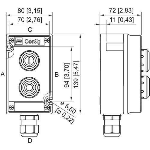Stahl Befehlsgerätesystem 223293