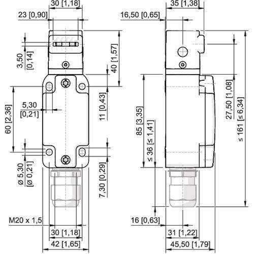 Stahl Positionsschalter 8070/2-1-AZ-U60