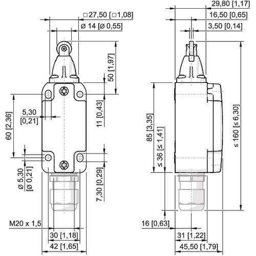 Stahl Positionsschalter 258220