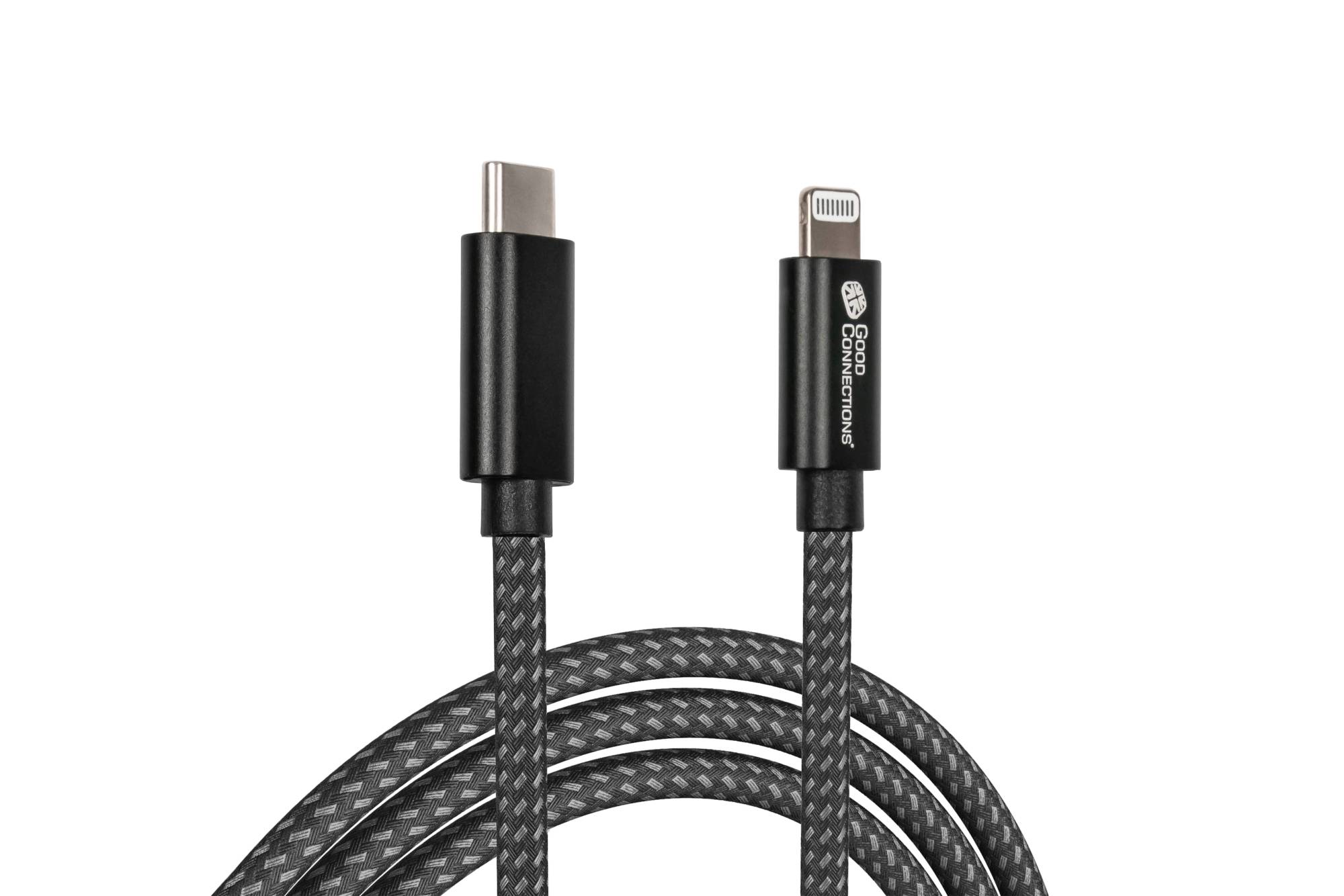 USB 2.0 Lade- und Datenkabel für iPhone/iPad/iPod, USB-C™ Stecker an Lightning™ Stecker, MFI zertifiziert, 18W