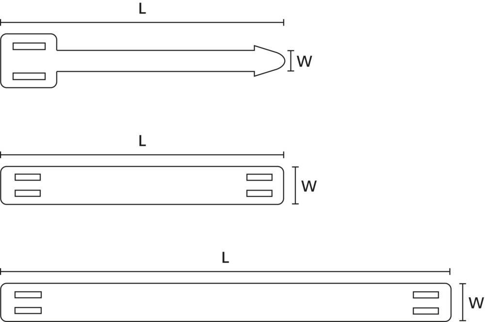 HellermannTyton Kennzeichnungspfeil AT1 PA66 BK 100