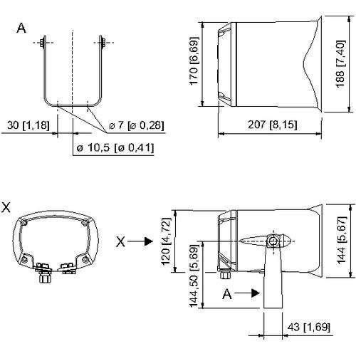 Stahl akustisches Signalgerät 8494/C-S-EN-ST-12-00
