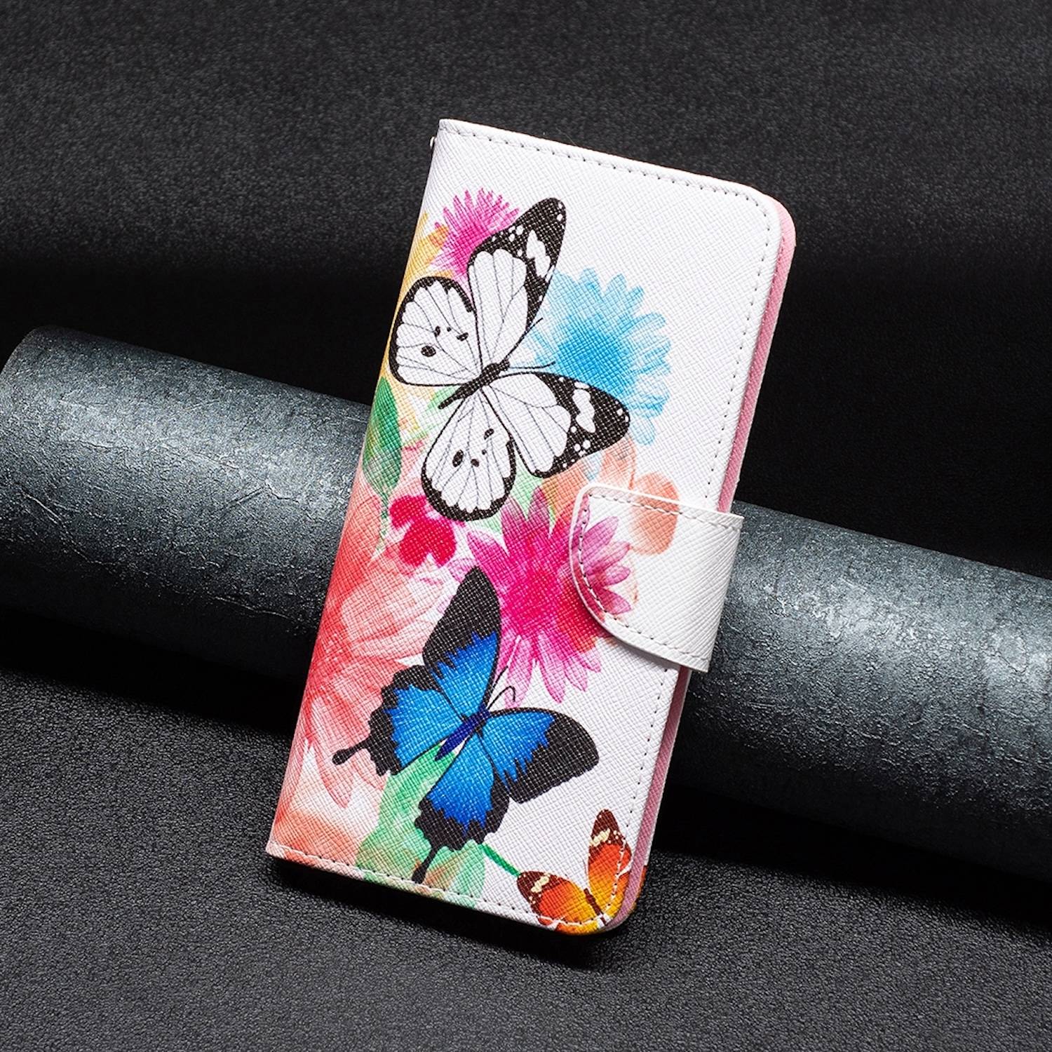 Für Motorola Moto G84 5G Kunst Leder Book Wallet Schutz Tasche Motiv 2