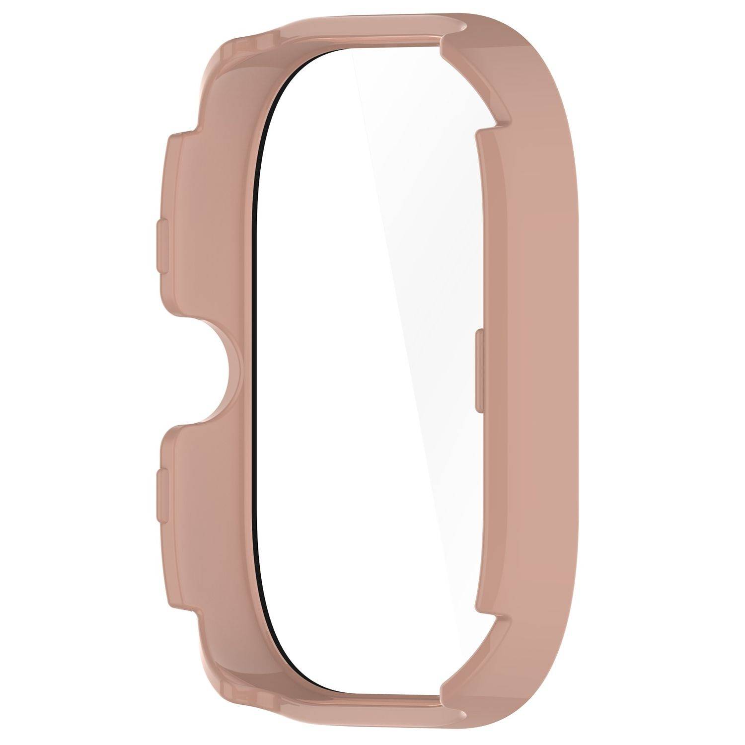 Für Xiaomi Redmi Watch 4 Kunststoff Hülle + H9 Schutzglas Rosa