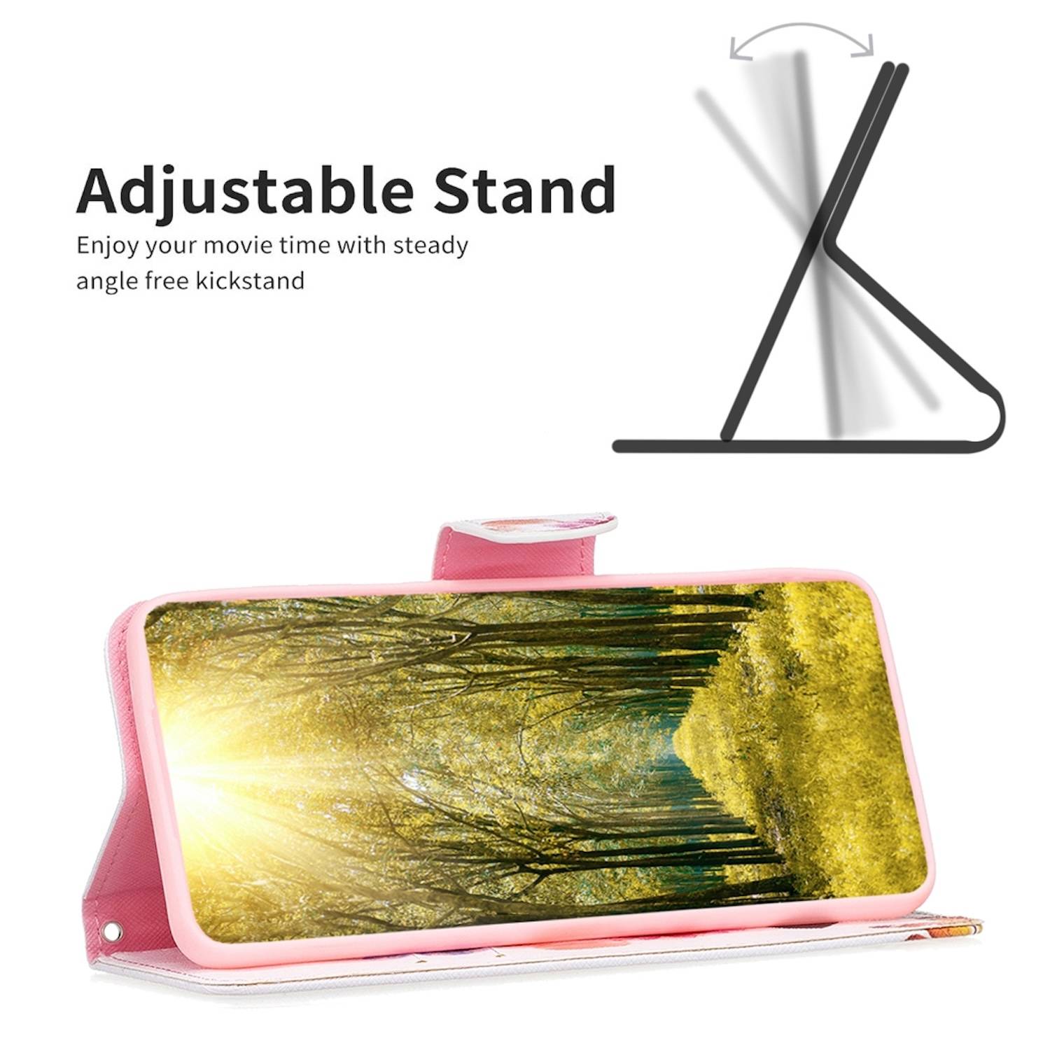 Für Motorola Moto G84 5G Kunst Leder Book Wallet Schutz Tasche Motiv 2