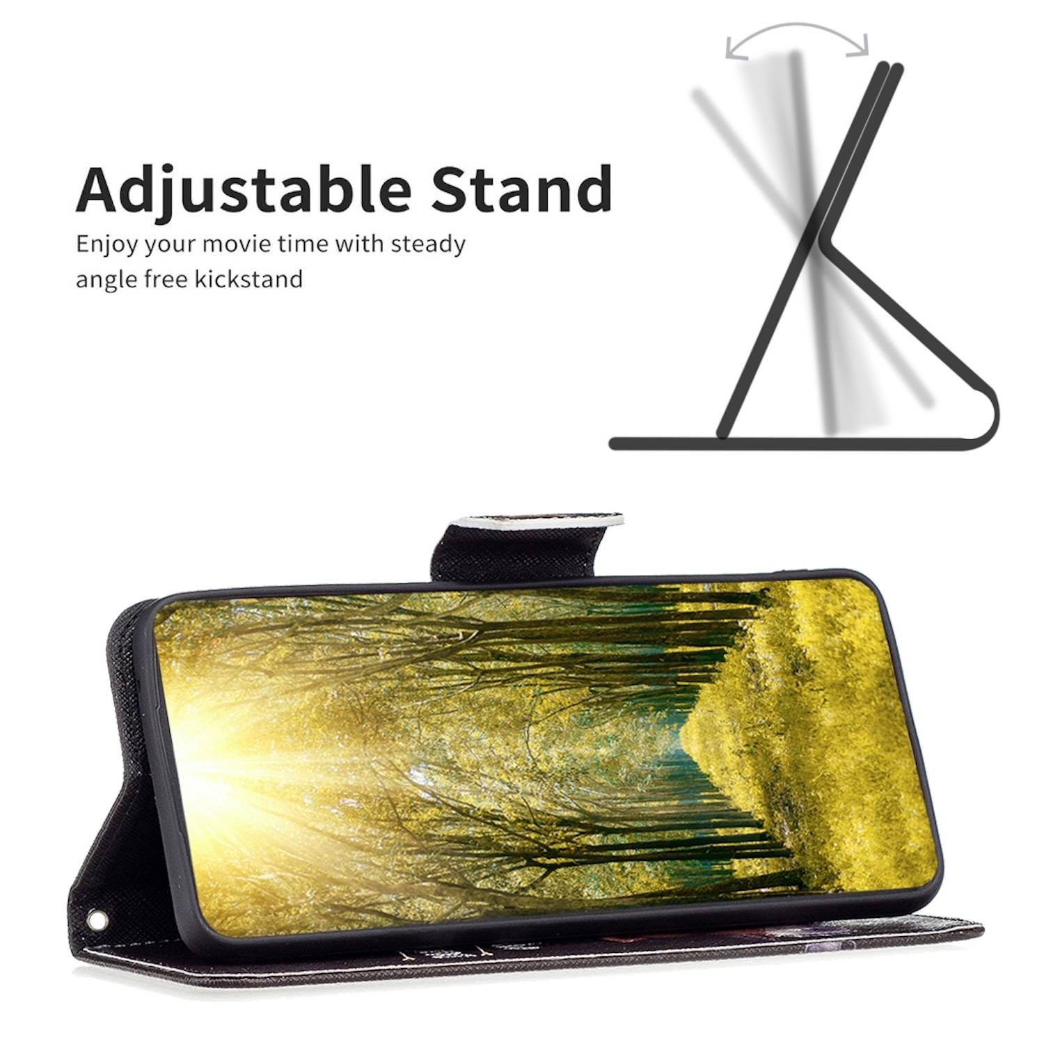 Für Motorola Moto G84 5G Kunst Leder Book Wallet Schutz Tasche Motiv 1