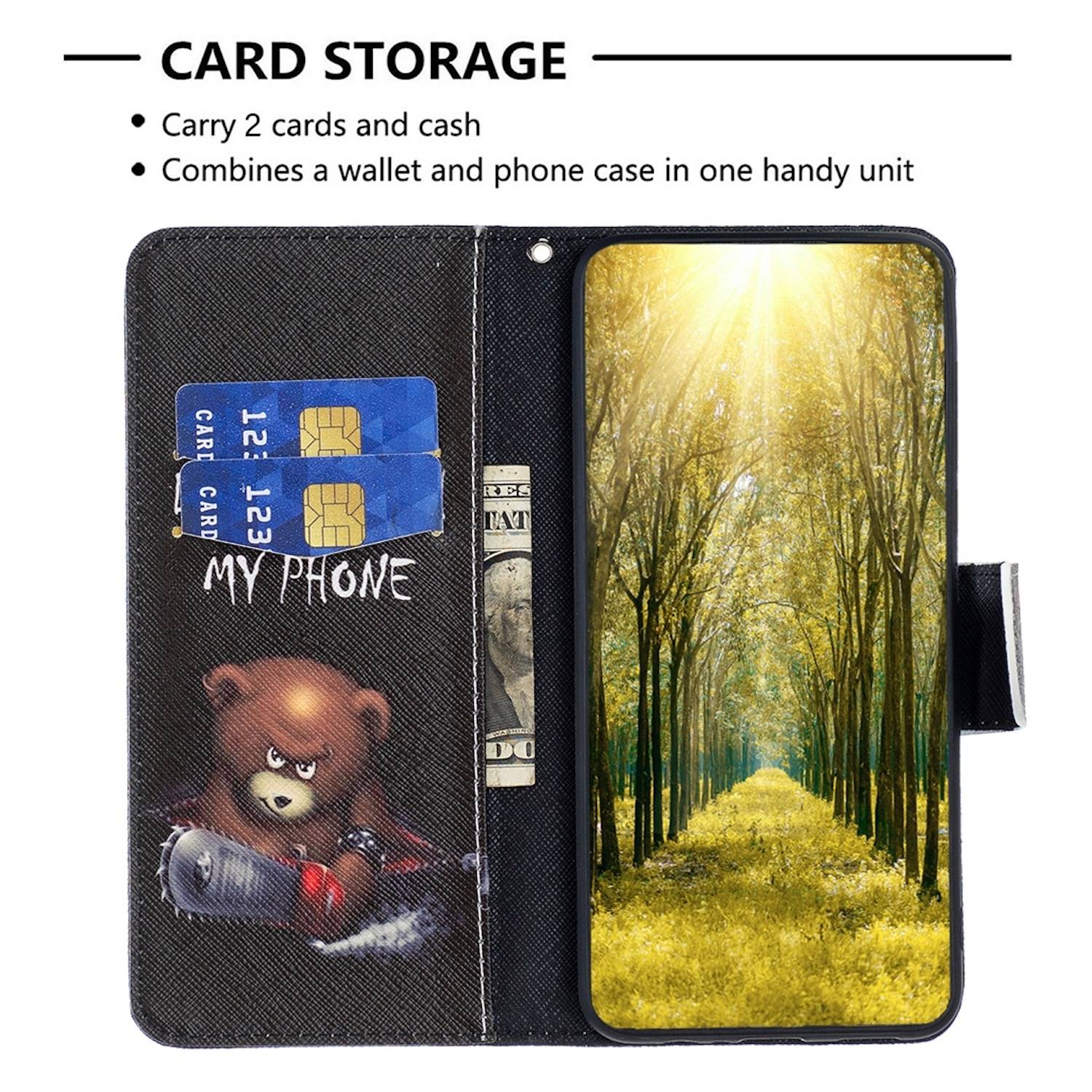 Für Samsung Galaxy S25 Ultra Kunstleder Tasche Hülle Wallet Motiv Design Etuis