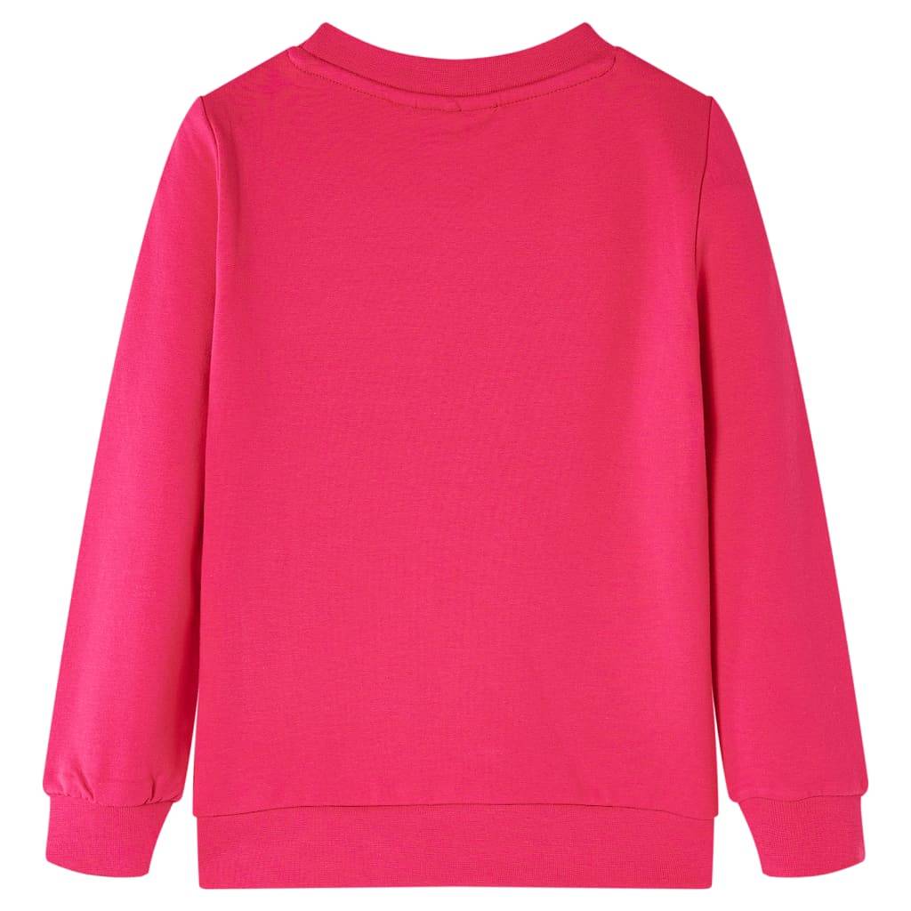 Kinder-Sweatshirt Knallrosa 104