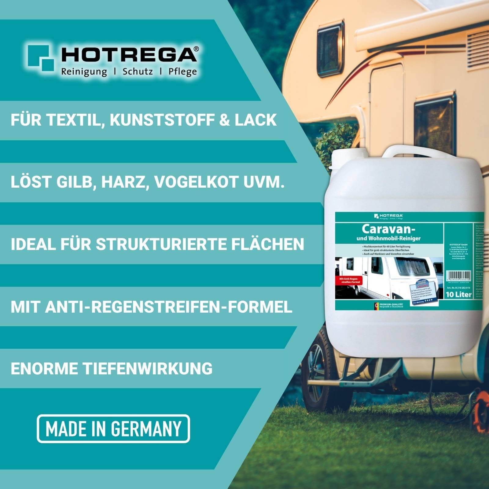 HOTREGA Caravan & Wohnmobil Reiniger 10 Liter