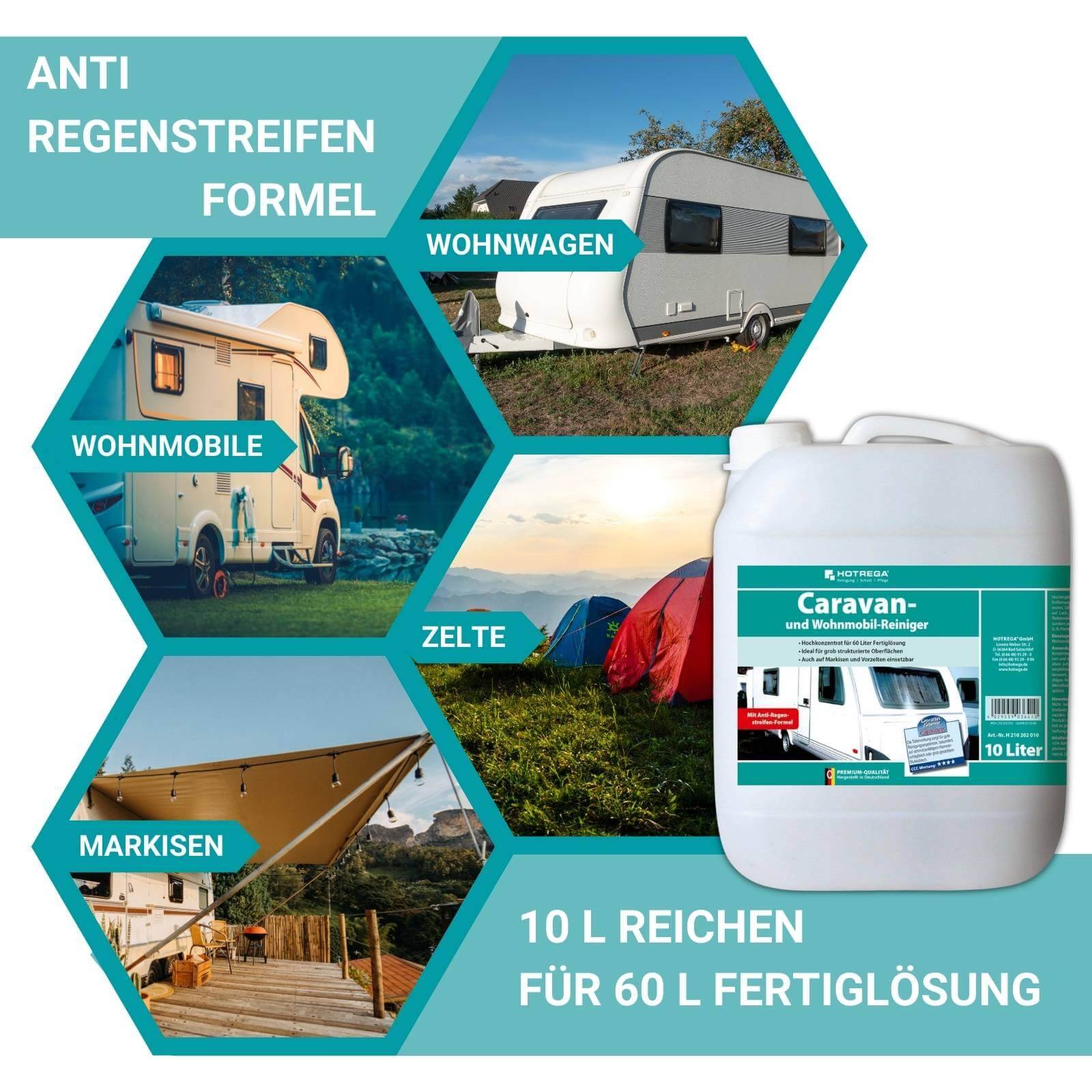 HOTREGA Caravan & Wohnmobil Reiniger 10 Liter