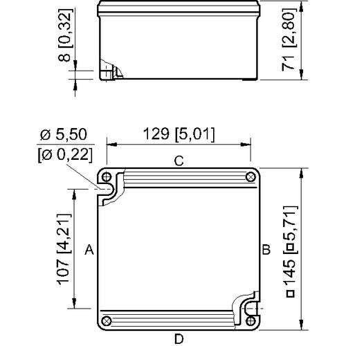 Stahl Abzweigdose 8118/131-899-C1036
