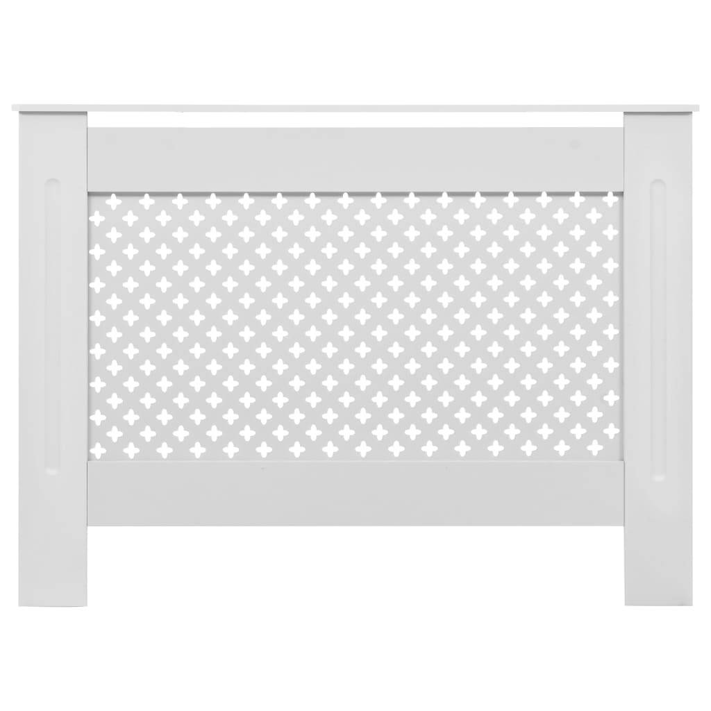 vidaXL Heizkörperabdeckung Weiß 112×19×81,5 cm MDF