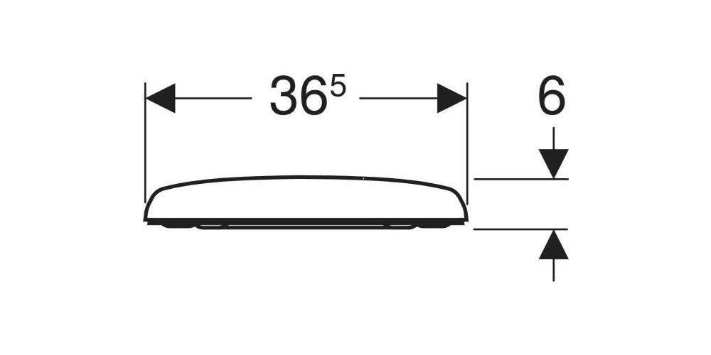 Geberit WC-Sitz RENOVA mit Absenkautomatik, Quick-Release weiß