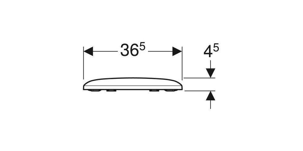 Geberit WC-Sitz iCon Square mit Absenkautomatik, Quick-Release weiß