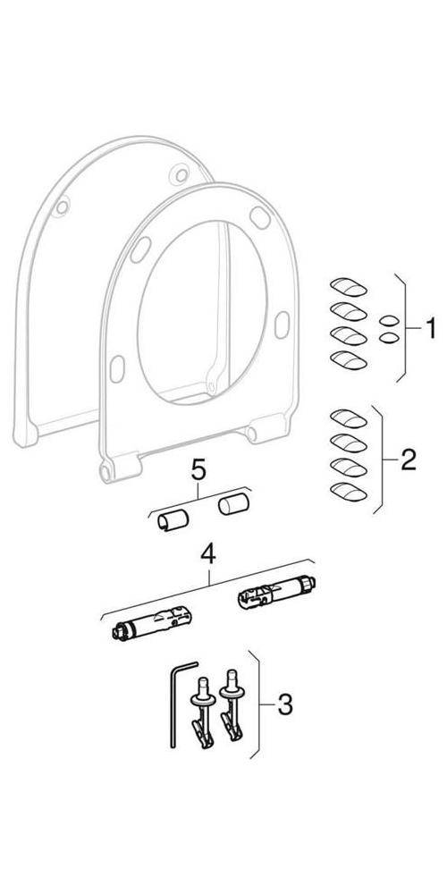 Geberit Wand-Tiefspül-WC iCon RIM geschlossene Form Tiefe 53cm weiß