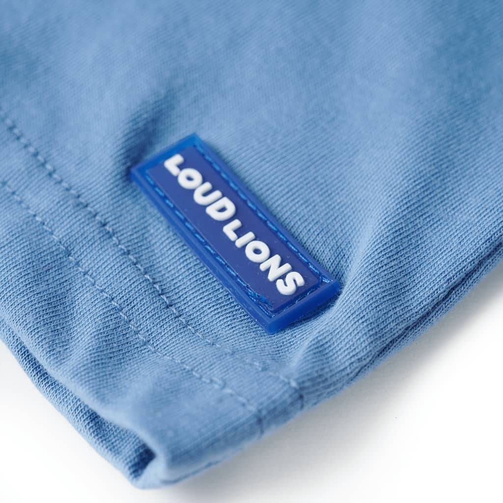 Kinder-T-Shirt Mittelblau 128