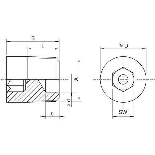 Stahl Verschlussstopfen 230106