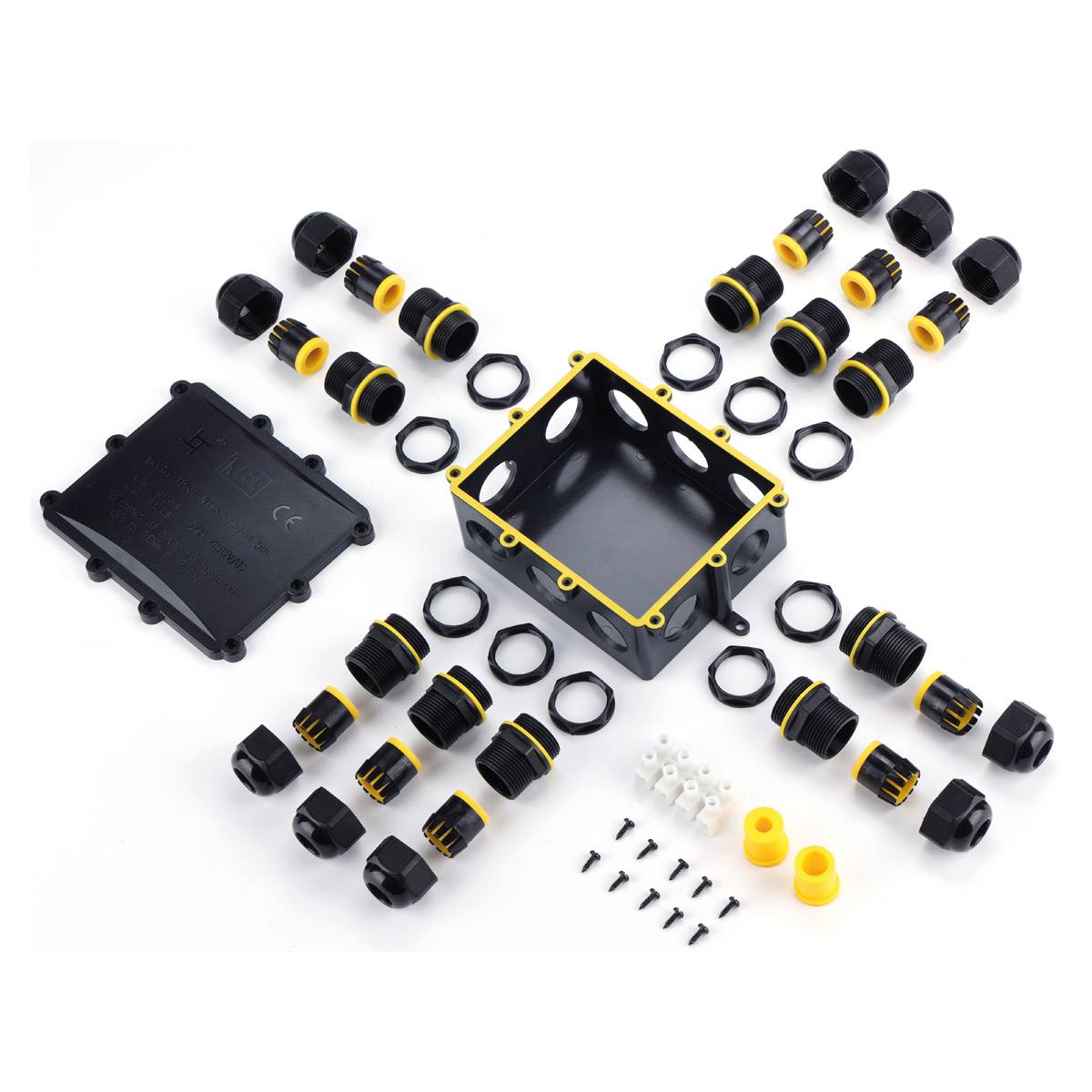 Kabelverbinder Kabeldose Kabelmuffe Verteilerbox Abzweigdose Verbindungsbox IP68 10-Fach