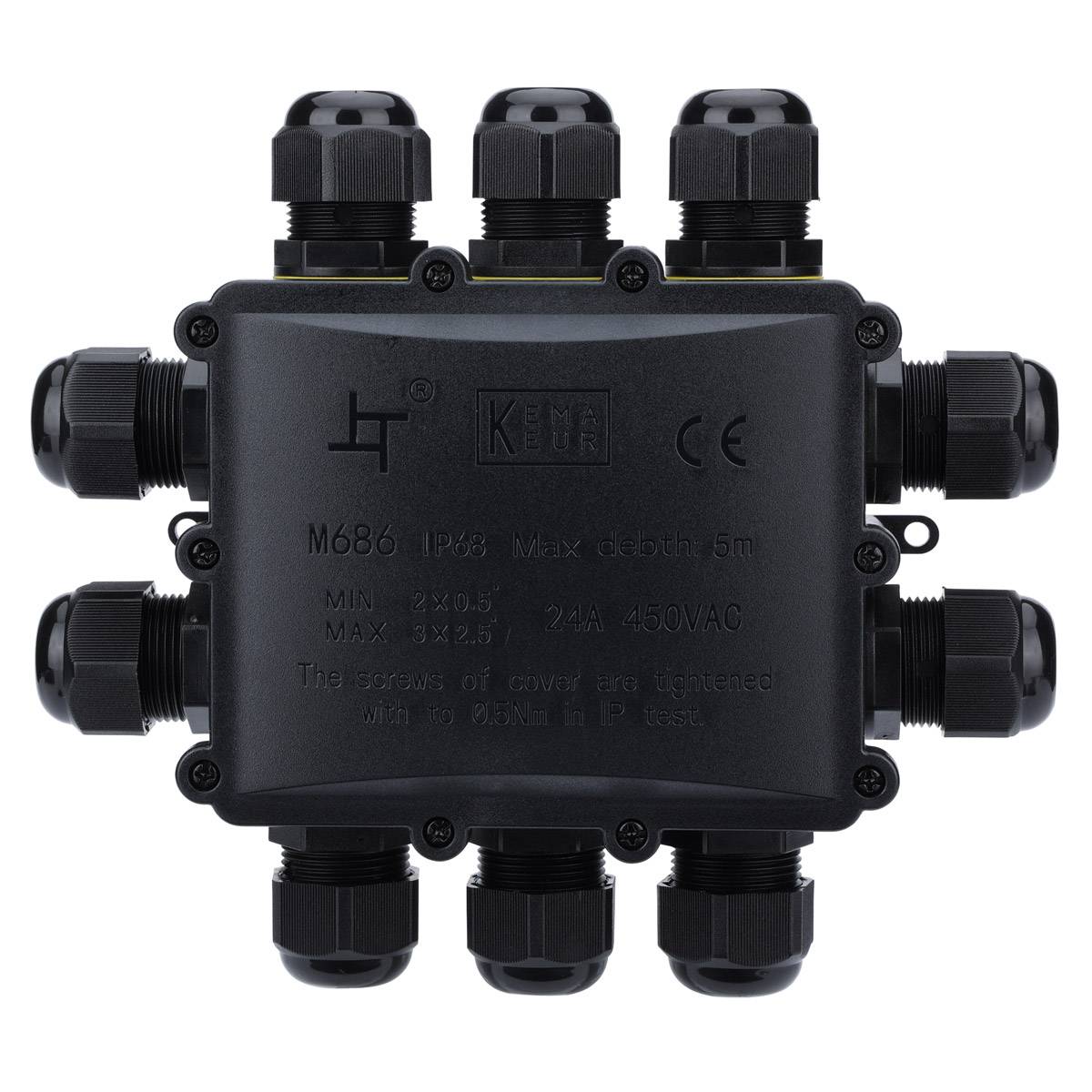 Kabelverbinder Kabeldose Kabelmuffe Verteilerbox Abzweigdose Verbindungsbox IP68 10-Fach