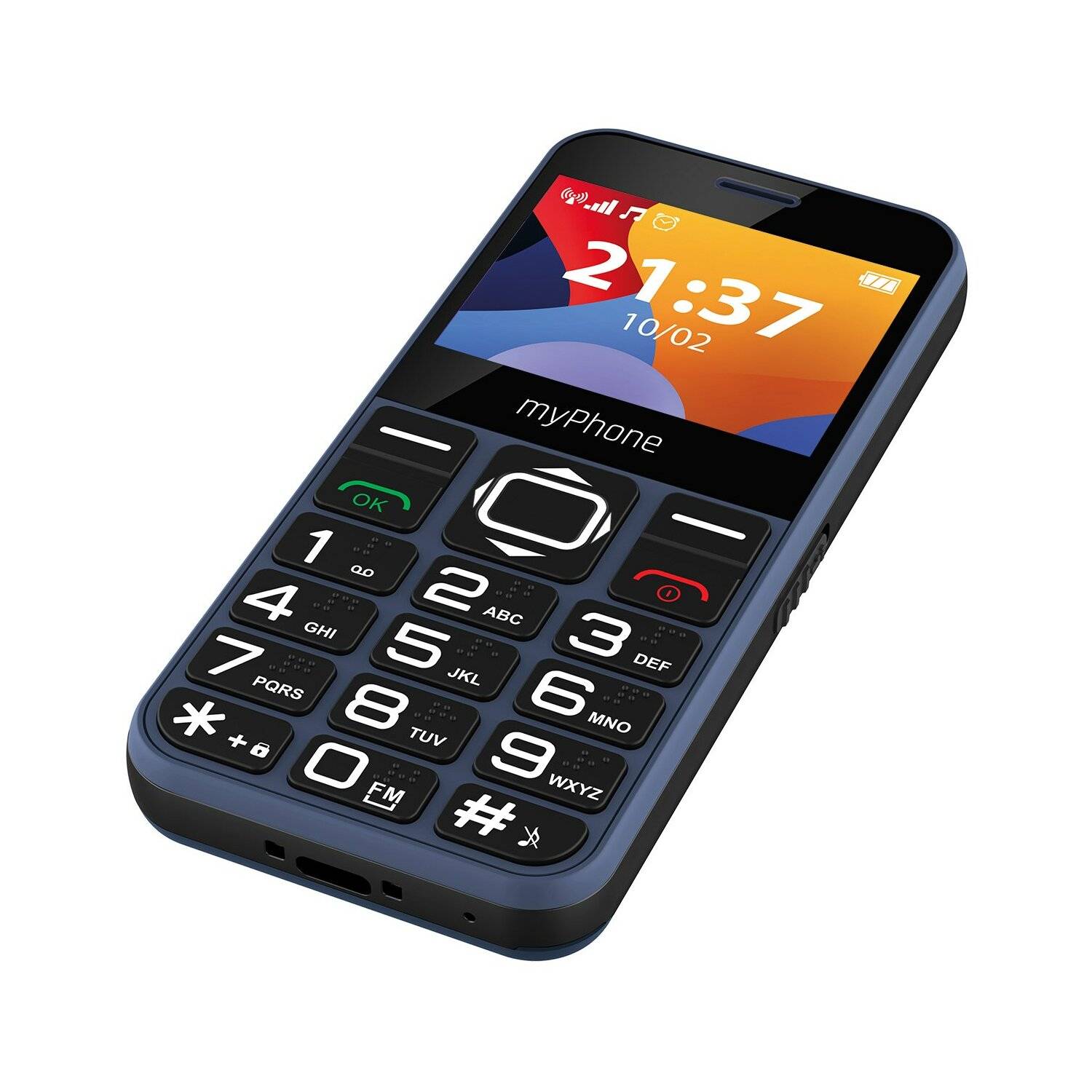 myPhone Halo 3 Mobiltelefon 2.3"-Display, 1000-mAh, USB-C-Anschluss, 0,3 Mpx Kamera, 2G Blau