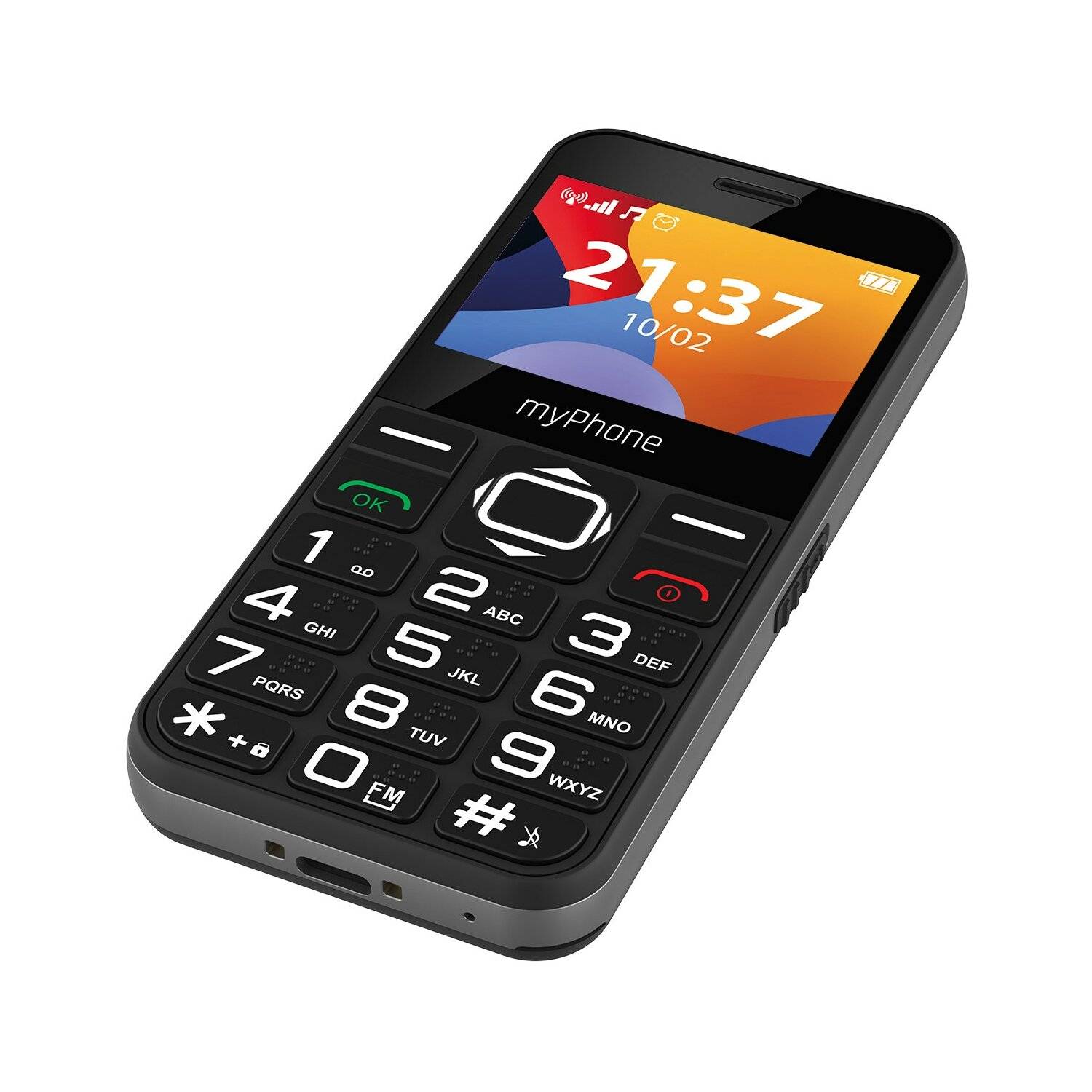 myPhone Halo 3 Mobiltelefon 2.3"-Display, 1000-mAh, USB-C-Anschluss, 0,3 Mpx Kamera, 2G Schwarz