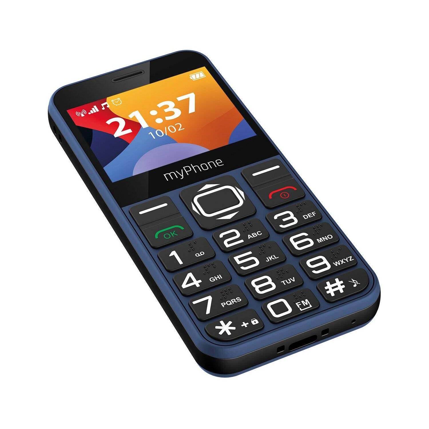 myPhone Halo 3 Mobiltelefon 2.3"-Display, 1000-mAh, USB-C-Anschluss, 0,3 Mpx Kamera, 2G Blau