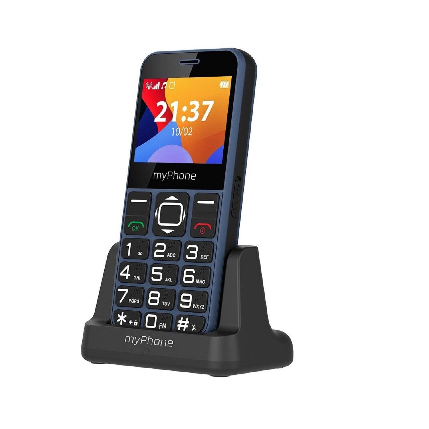 myPhone Halo 3 Mobiltelefon 2.3"-Display, 1000-mAh, USB-C-Anschluss, 0,3 Mpx Kamera, 2G Blau