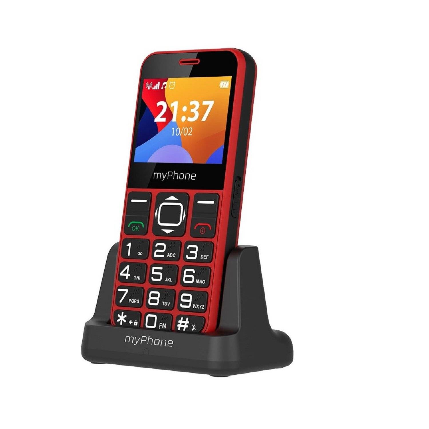 myPhone Halo 3 Mobiltelefon 2.3"-Display, 1000-mAh, USB-C-Anschluss, 0,3 Mpx Kamera, 2G Rot