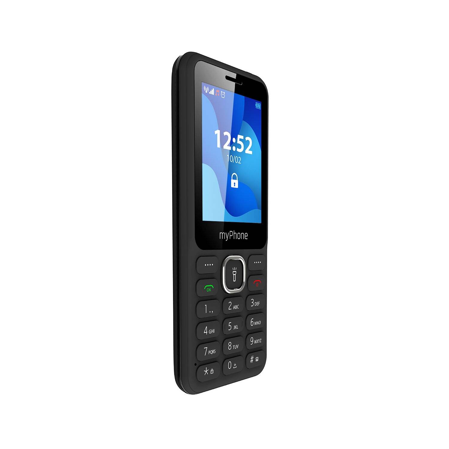myPhone 6320 Mobiltelefon 2,4"-Display, 1000 mAh, Dual Sim, 0,3 Mpx Kamera, 2G Schwarz