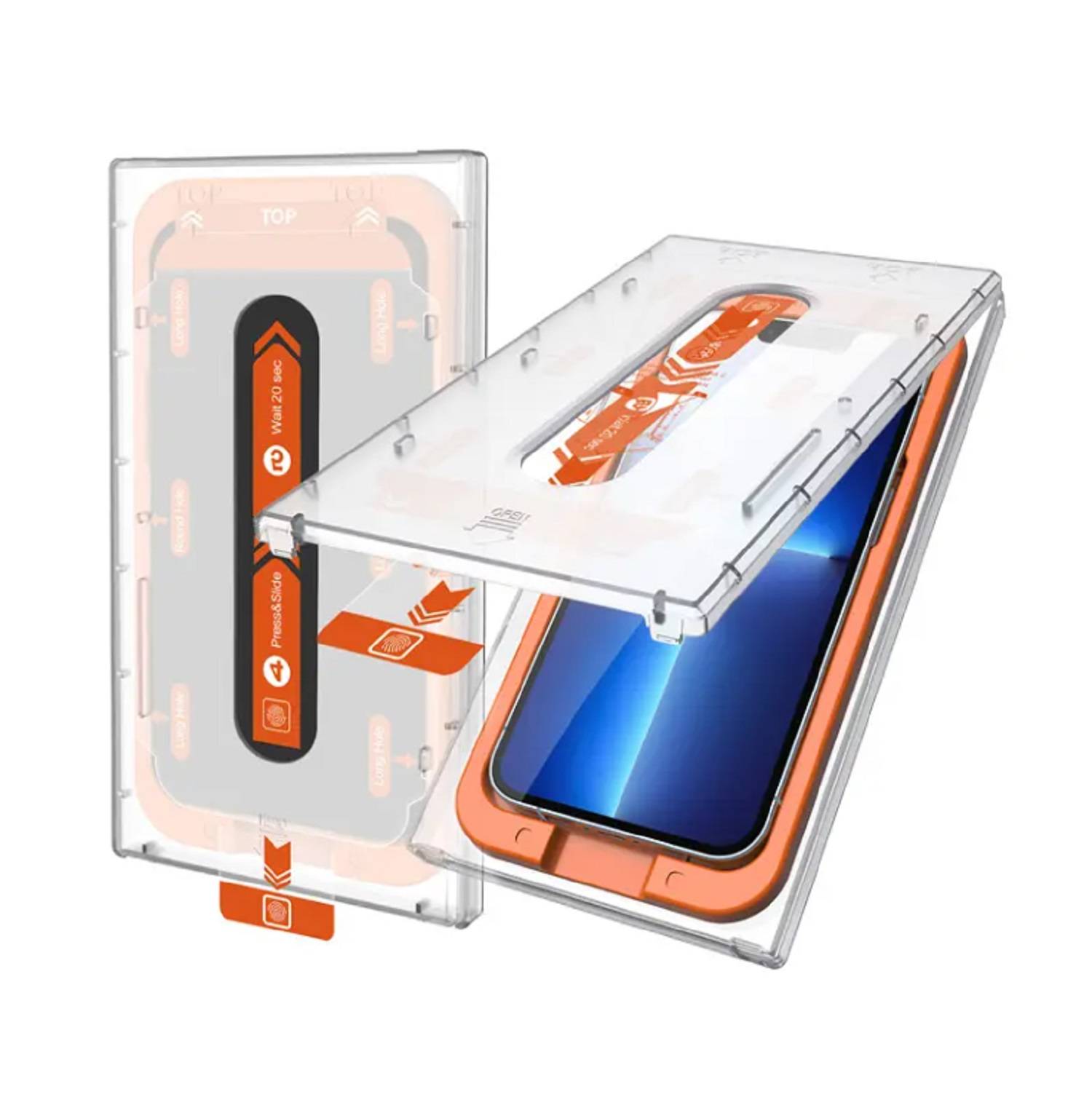 2x Staubdichte 9H Panzerhartglas für iPhone 15 Pro 3D KLAR MagicBox Displayschutz Schutzglas Schuzfolie echtes Tempered Panzerglas Screen Protector