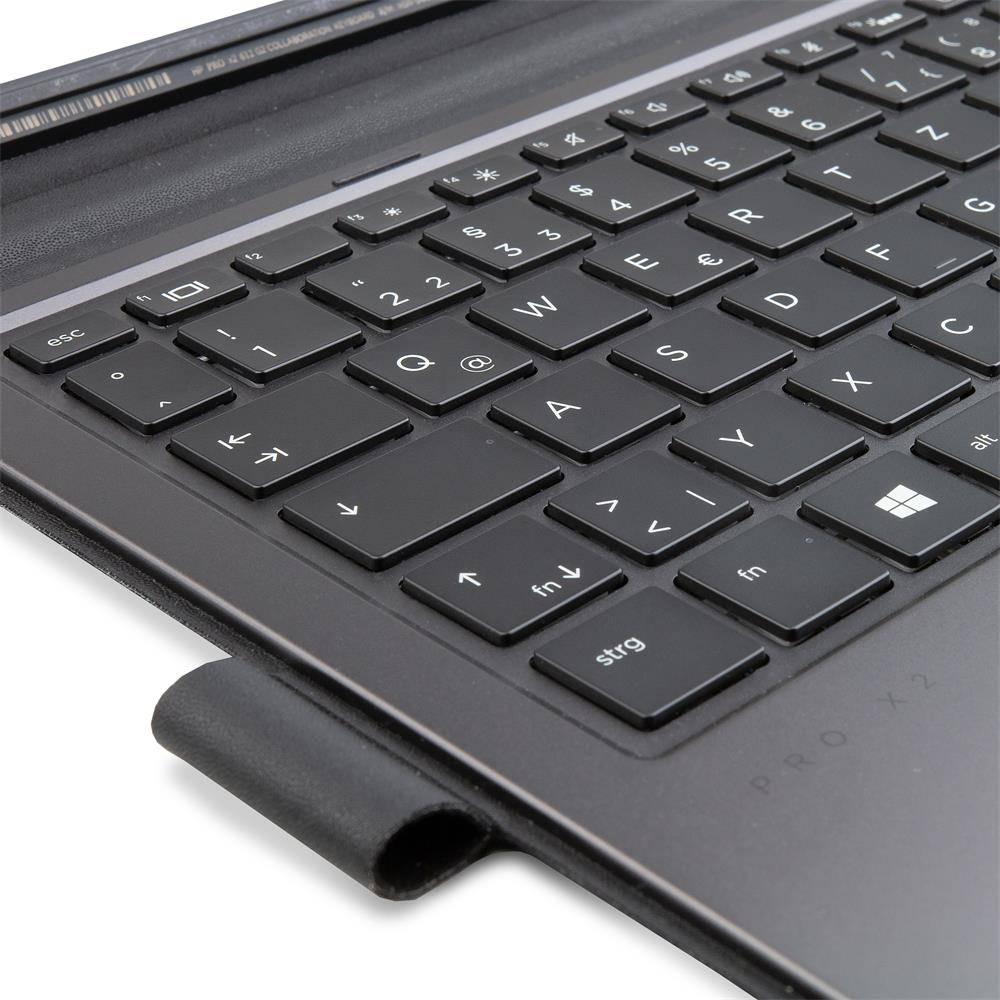 HP Collaboration (Refurbished) Tastatur mit Touchpad (X4C36AV#ABD, für Pro x2 612 G2, deutsch, beleuchtet)