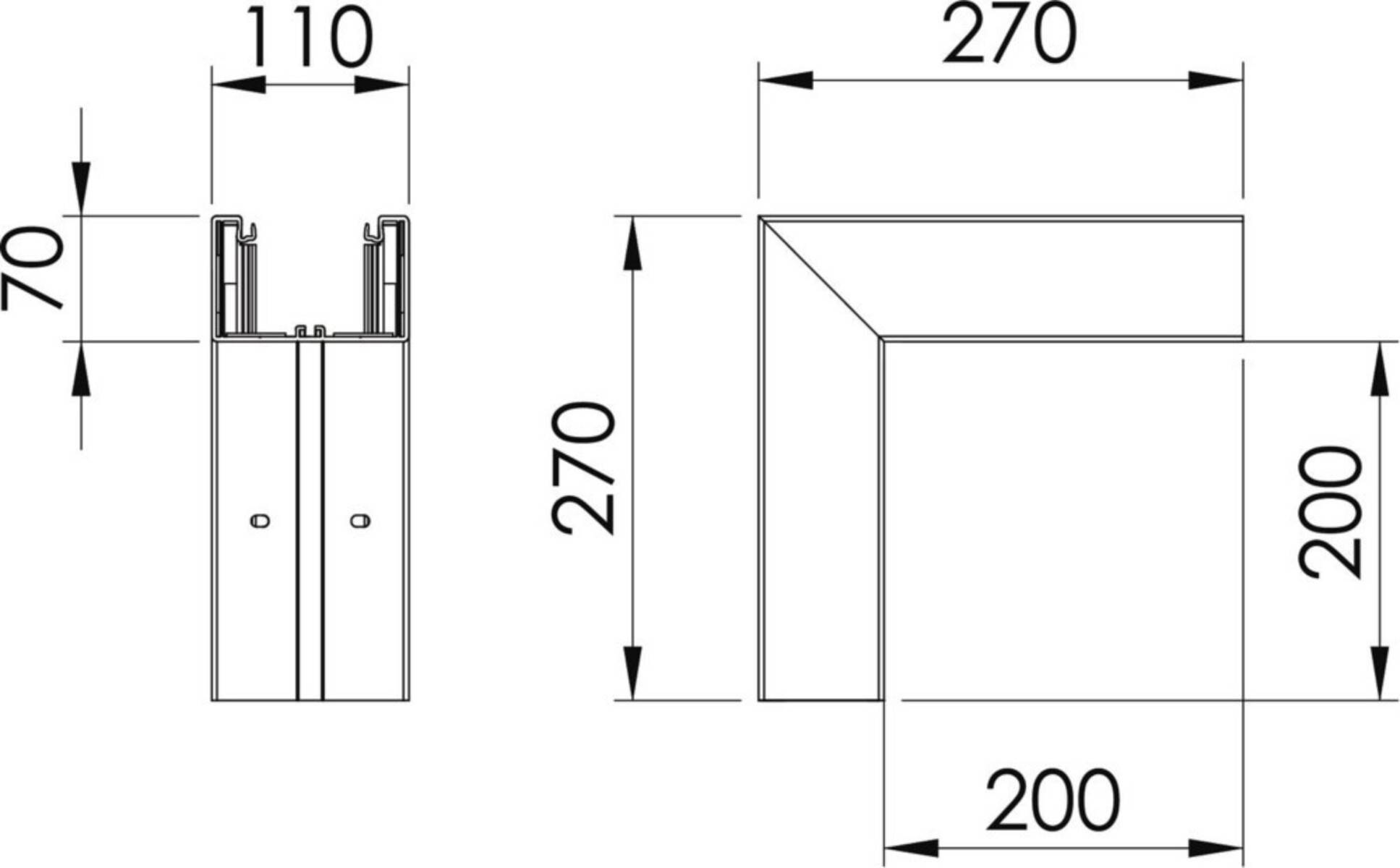 OBO Bettermann Außeneck GK-A70110RW