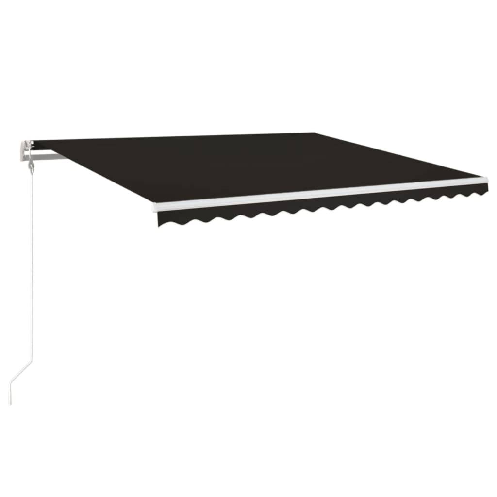 vidaXL Markise Automatisch Einziehbar 450x350 cm Anthrazit
