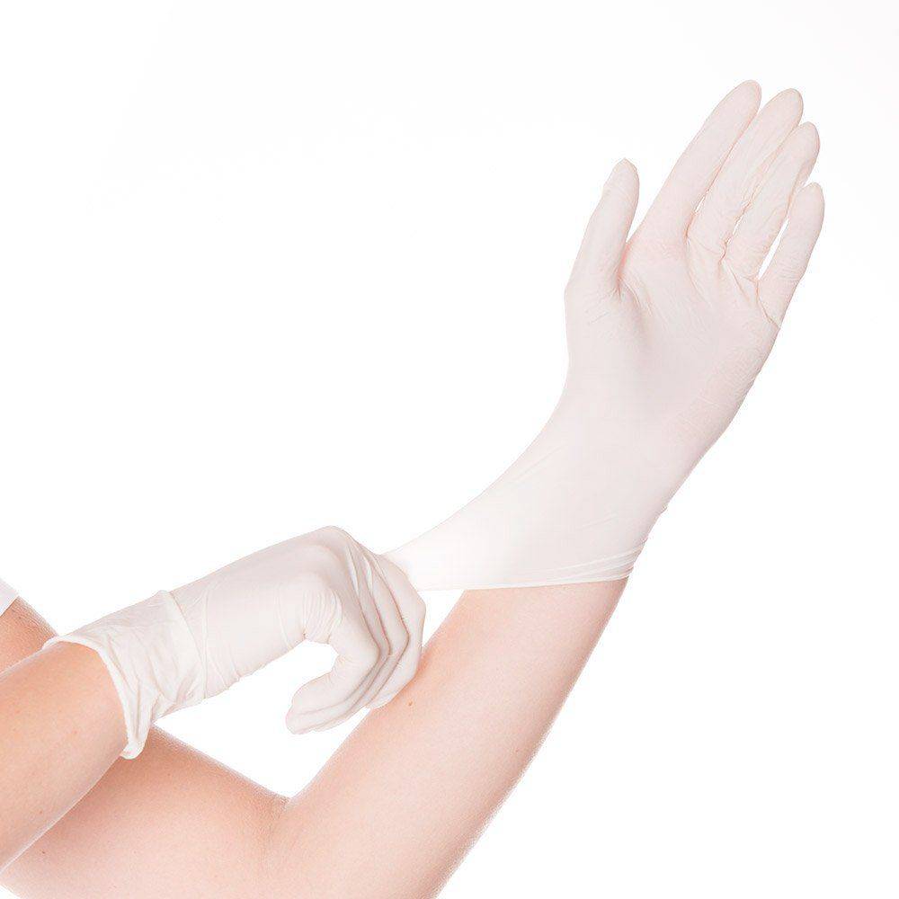 Hygostar Sense Latex-Einweghandschuh puderfrei unsteril (100 Stk.) Farbe: Beige, Gr. 7 (S)
