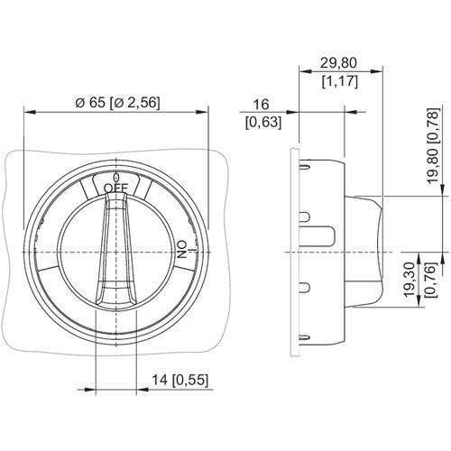 Stahl Drehgriff groß 227215