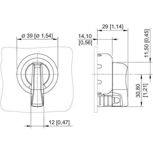 Stahl Drehgriff, klein 227391