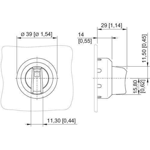 Stahl Drehgriff, klein 244649