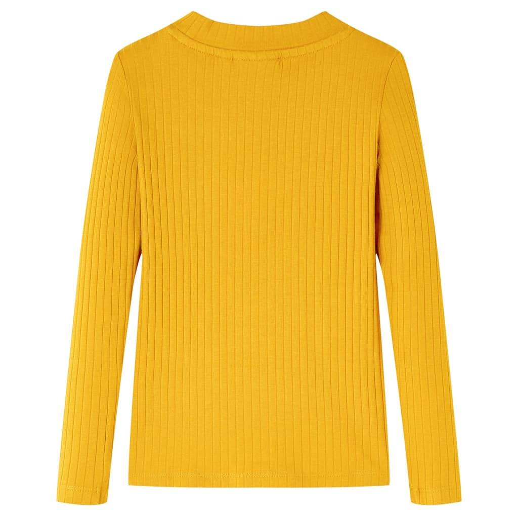 Kinder-Langarmshirt Ocker 116