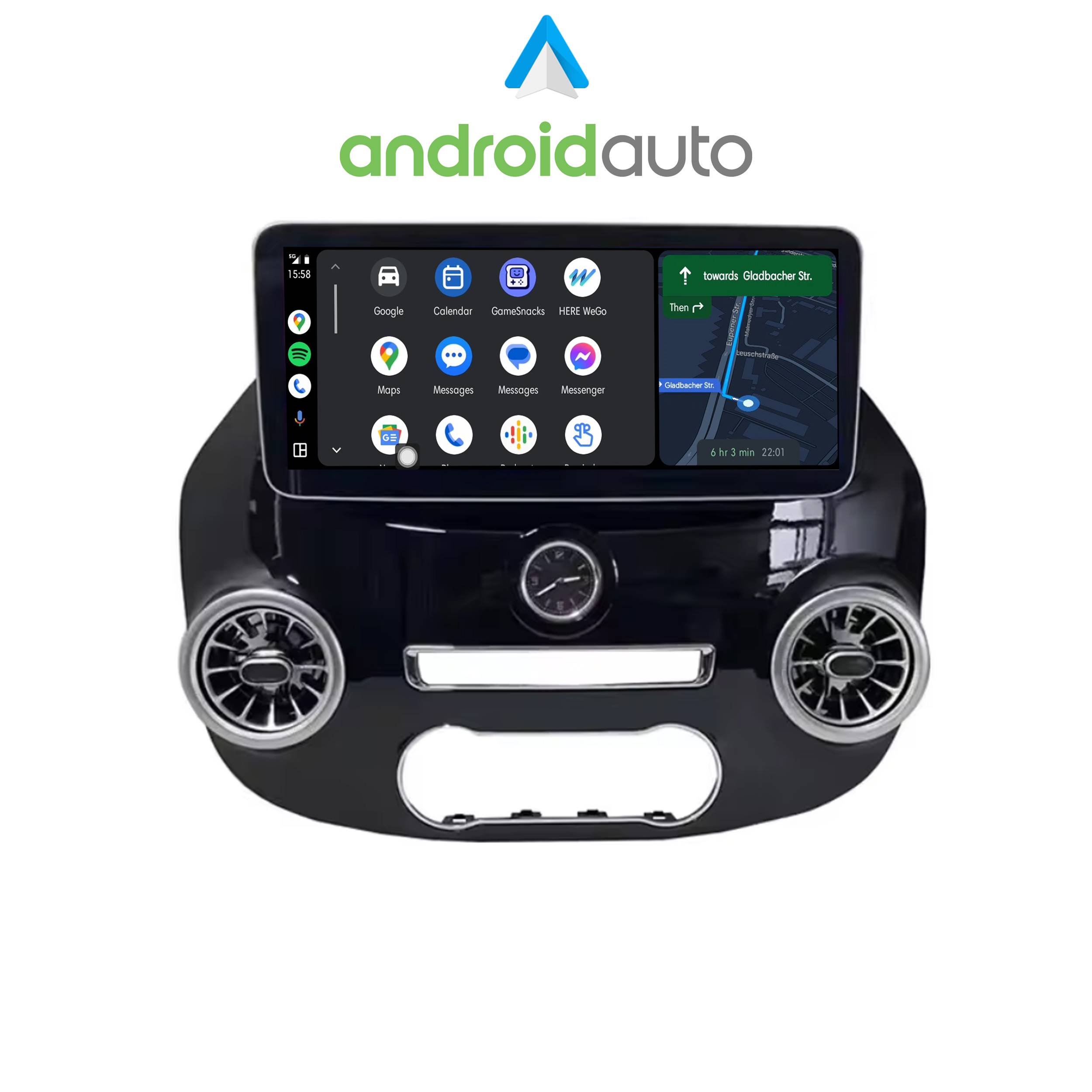 Für Mercedes Vito W447 12.3" Touchscreen Android Autoradio GPS Navi CarPlay